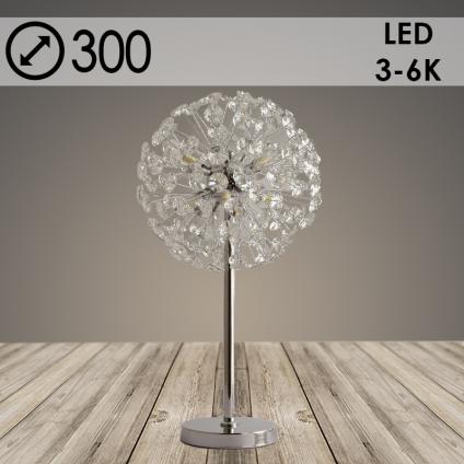 Настольная лампа J8201 CR хром/хрусталь 6х20W G4 h580, JUN22